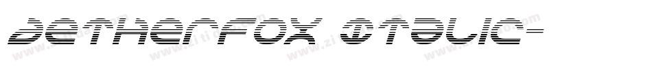 Aetherfox Italic字体转换